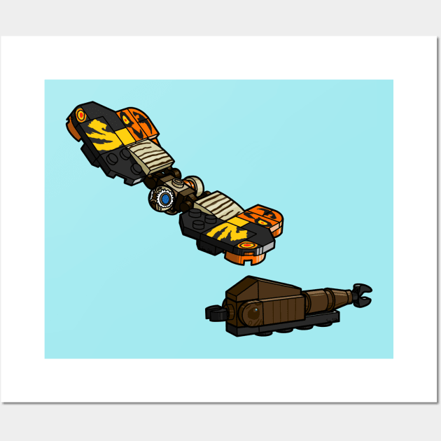 LEGO Mothra 1964 Wall Art by schultzstudio